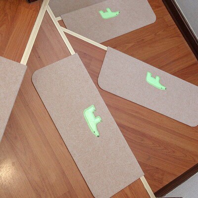 No Glue SelfAdhesive Glow Stair Mat AntiSlip Home Solid Wood