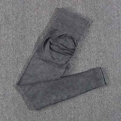 SALSPOR 1/2Pcs Yoga Set Women Seamless Fitness Long Sleeve T