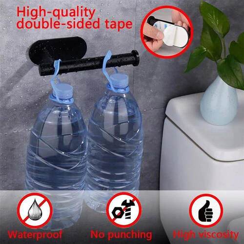 No Drilling Toilet Paper Holder Bathroom Roll Tissue Towel D