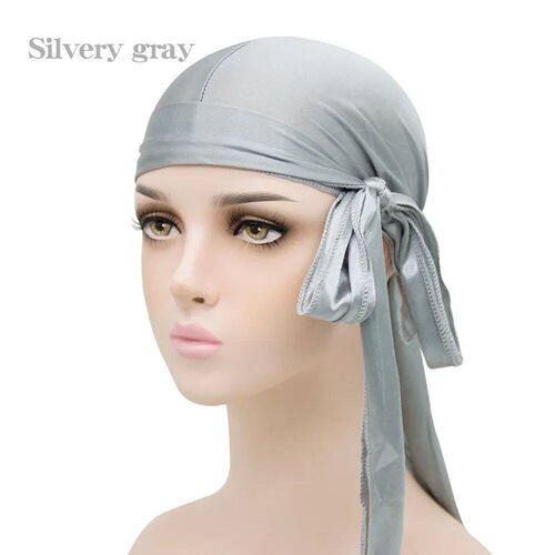 Elasticity Baotou Cap Hair Bands Simulation Silky Durag Long