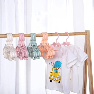 10PCS Kids Clothes Hanger Racks Portable Display Hangers Pla