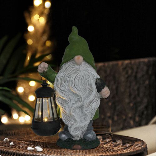 Craft Art Ornament Resin Garden Park Decoration Solar Power