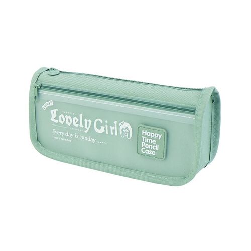 Large Capacity Pencil Case 3 Compartment Pouch Pen Bag Doub1