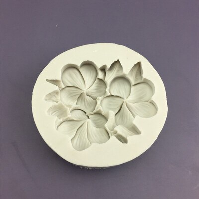 Flower Shape Silicone Cake Mold Gardenia Plumeria Rubra Soap