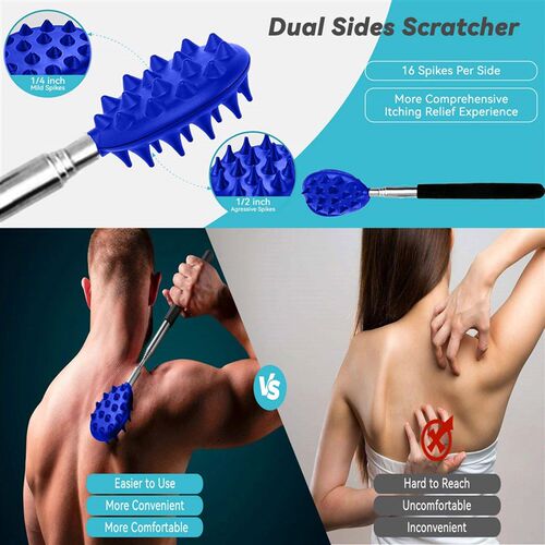 Extendable Back Cracker with 2 Scratch Surfaces Deep Back Sc