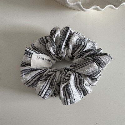 Fresh Fresh Sea Salt Striped Jumbo Hair Scrunchie Versatile