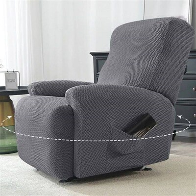 Recliner Sofa vers Elastic Jacquard Armchair Adjustable Anti