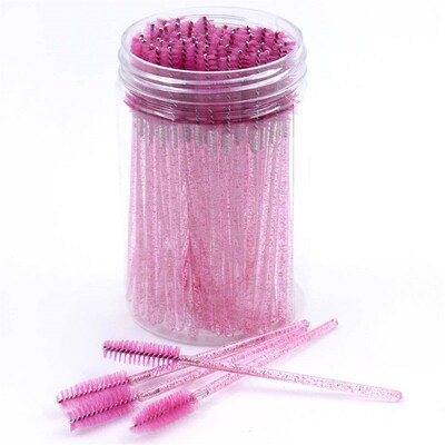 50Pcs/ottle Eyelash Extension rushes With Container Eyebrow