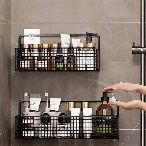 Kitchen Wall Mount Storage Rack Non Perforated Wall Mounted