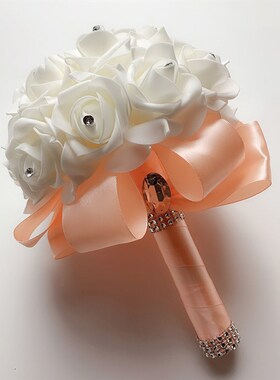 Bridal Bridesmaid Wedding Bouquet 12 Colors Roses Artificial