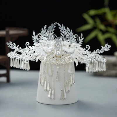 The Miao Nationality Hairpin Comb Chinese Headpiece Vintage