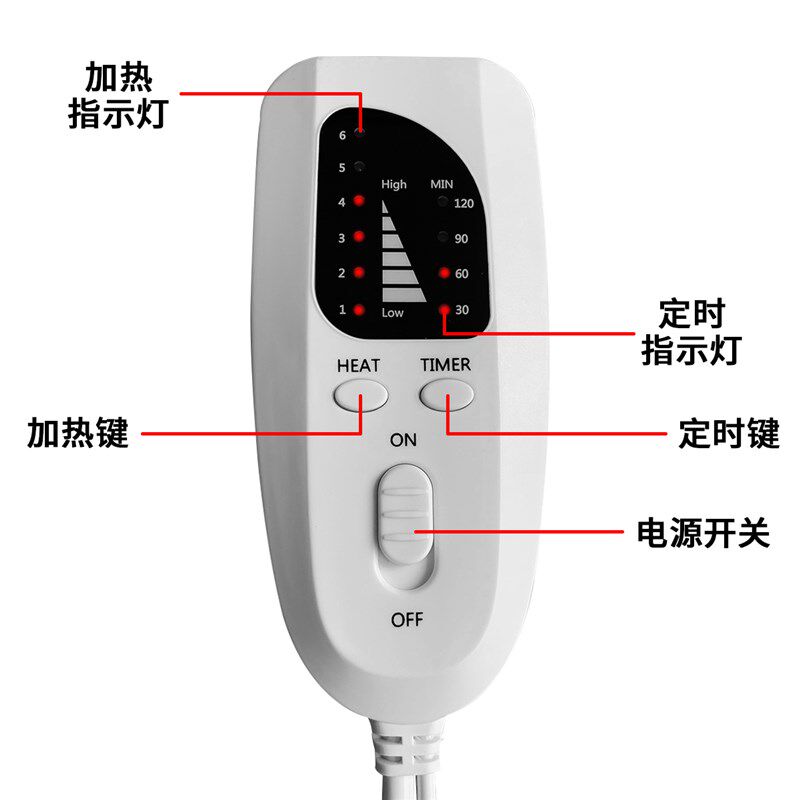 家用远红外热敷理疗加热垫出口迷你小电热毯暖身用发热毛毯电褥子