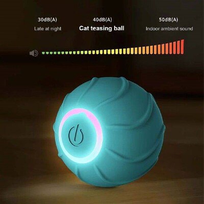 Interactive Cat Toy Ball Obstacle Avoidance Auto Rotating