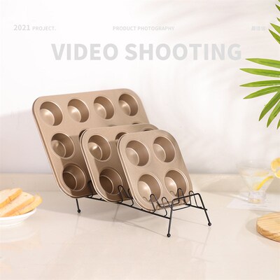 6 12 Cups DIY Cupcake Baking Tray Tool Egg Tart cake Mould