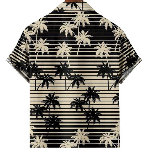 -New Summer Casual Hawaiian Shirts for Mens Vacation Seasid