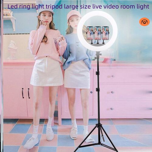 led ring light tripod stand big size live stream streaming