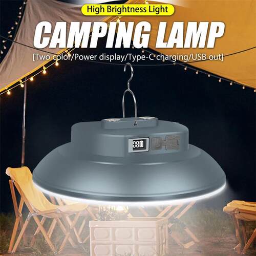 Powerful LED Lantern with Built-in 18000mAh Rechargeable Bat