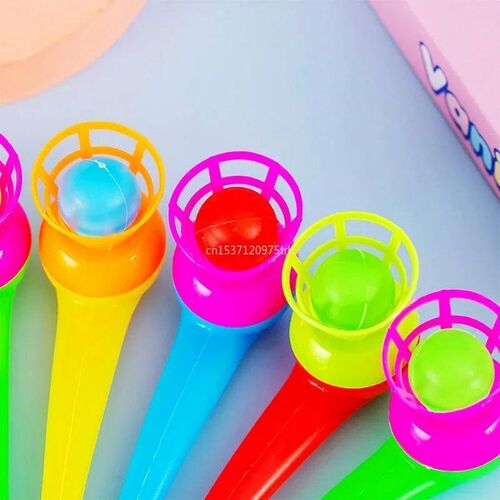 1Pcs Fun Magic Blowing Pipe Floating Ball Game Kids Birthday