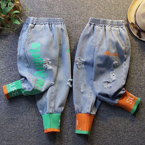 spring autumn Boys Jeans Baby Clothes Classic Pants Children