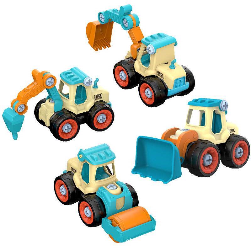 Chldren Detachable Assembly Engneerng Vehcle  Toys As - 实物图