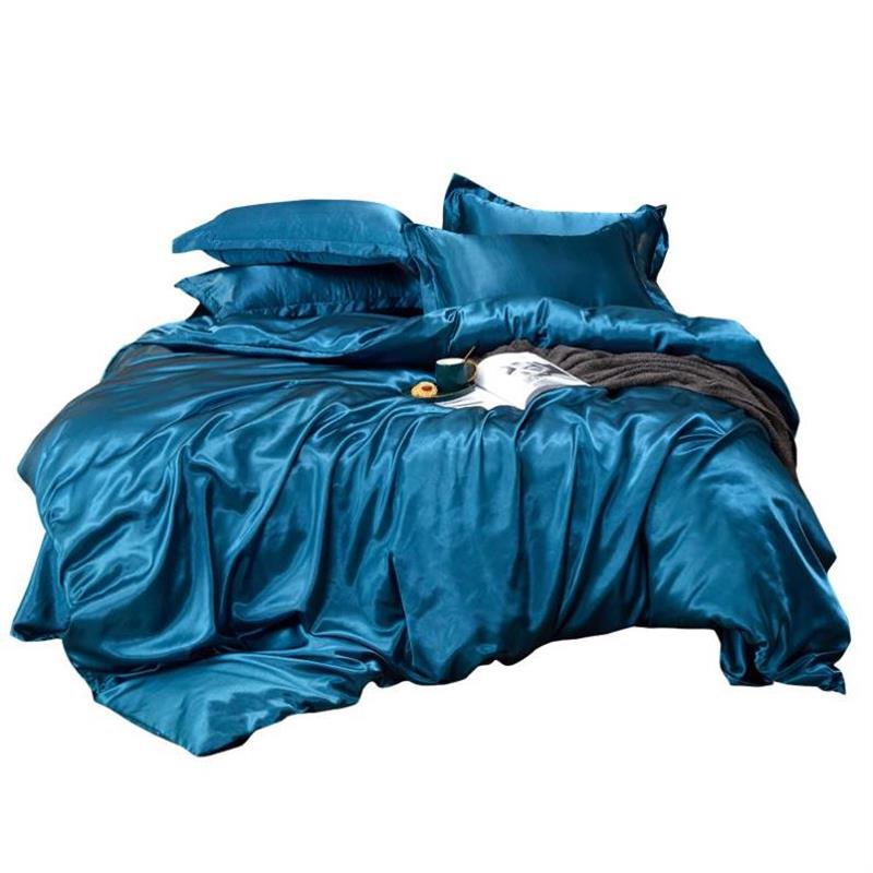 stain silk Bedding Cover Bed Sheet Bedcover Bedsheet Sheets - 实物图