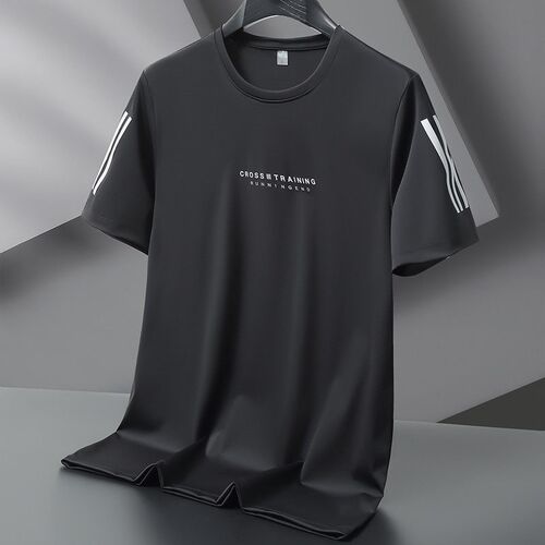 Summer Extra Large Size Mens Fat Thin Ice Silk Short-sleeve