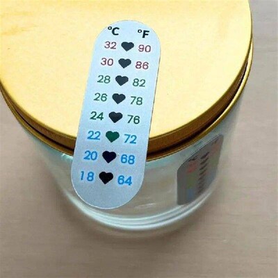 Sourdough Jar Temperature Stickers 20Pcs Temperature Meter