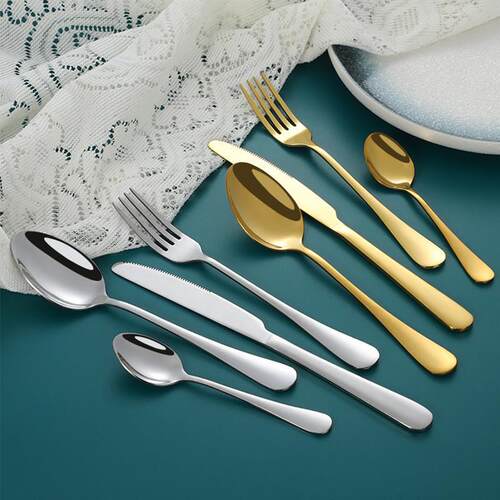 and fork spoon two dresses home full threepiece plate