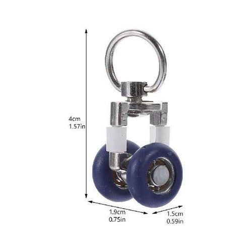 6PCS Curtain Track Wheel Silent Runner Drapery Glider Hooks