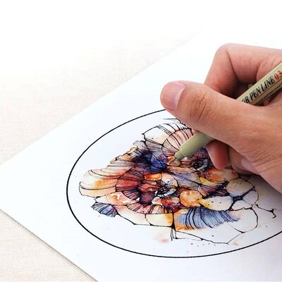 1 Ps Pigment Liner Pigma Neelde Pen Miron Marker Pen 005 01