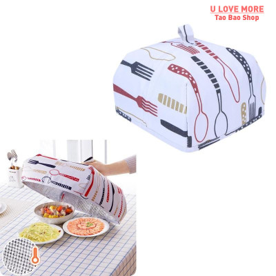 Foldable Food Covers Thermal Food Dust Cover Keeping Warm Di