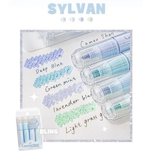 4pcs Cute Glitter Marker Pens Highlighters Spot Liner Sketch