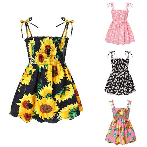 Summer Girls Dress Kids Casaul Style Princess Dresses Holida