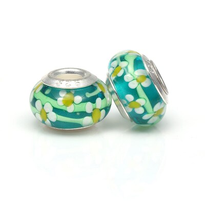 2Pcs/lot 2023 New Murano Glass Colorful Beads fit Brand Brac