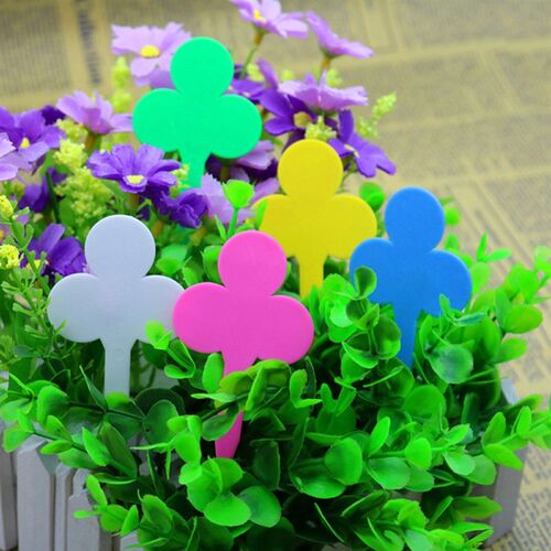 Plum-shaped Garden Labels Plastic Decoration Signs Agricultu