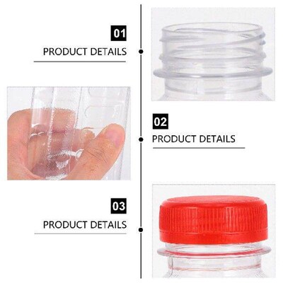 Clear Milk Bulk Containers Drink Bottle Juice Bottles Empty