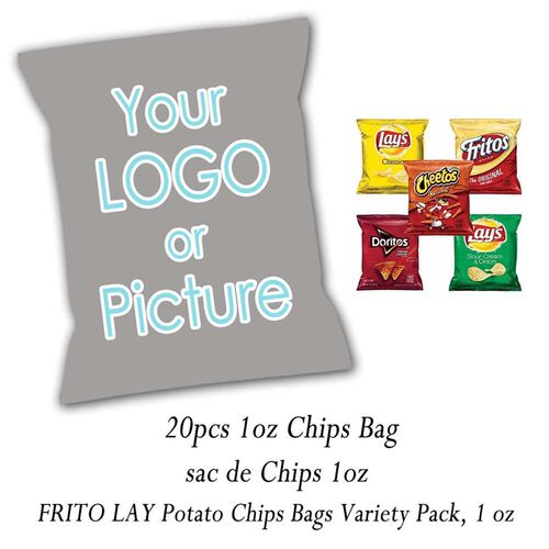 20 Custom Any Theme Baby Chips Bag Crisp Packets Juice