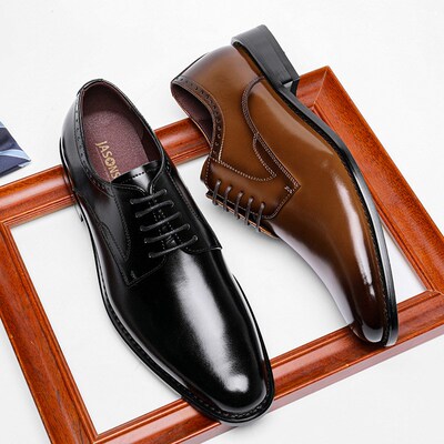 男士真皮休闲皮鞋牛皮 Men Casual Genuine Leather Formal Shoes