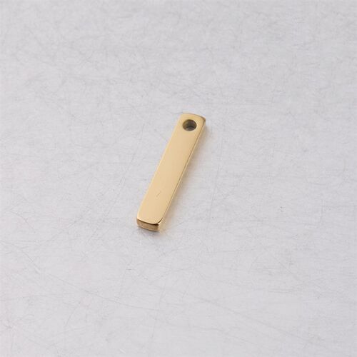 Rectangle Singlehole Pendant Stainless Steel Chain Tail Link
