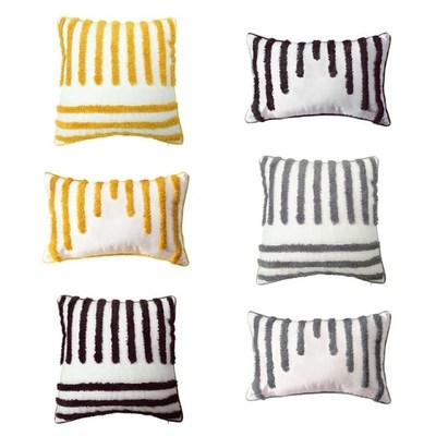 Nordic Modern Style Woven Tufted Throw Pillow Case Tribal Bo