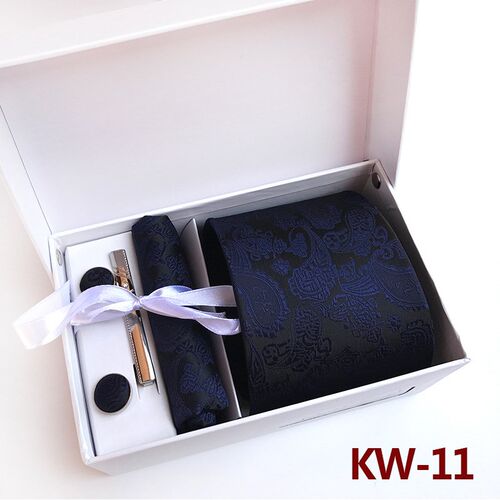 Mens Tie 14Color Waist Flower Gift Box 6Piece Set Group Tie