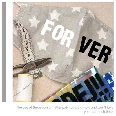 5 Pcs Accessories Decorate Dreses Letters Patches Transfer