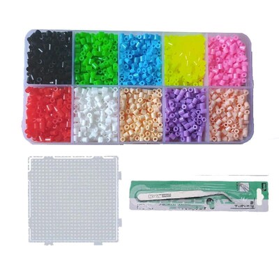 4500pcs/box 2.6mm mini hama beads kids Perler Fuse Beads toy
