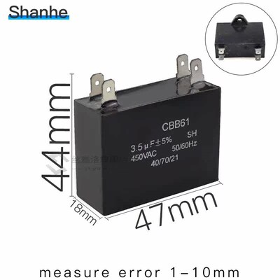 450V Motor Run Capacitor Fan Ceiling exhaust CBB61 1uF 1.5uF