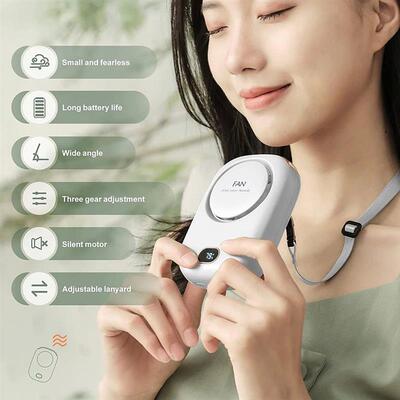 Portable Lazy Hanging Neck Fan Cooling Fans Bladeless USB Re