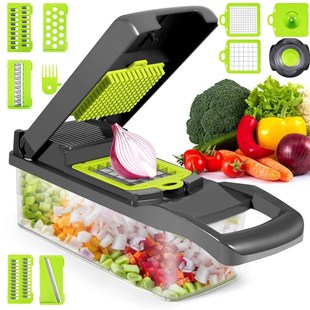 10 in 1 Multifunctional vegetable cutter shredders slicer wi