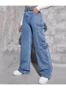 jeans women 2023 Fashion elastic high waist ladies pants 女