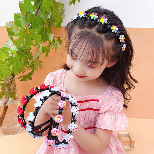 Cute Flower Hair Band for Girls Child Hair Clip Handmade Str