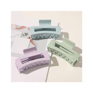 Vintage Hair Clips for Women Simple Claw Clip Blue Frosted B