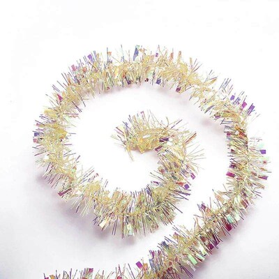 2M Foil Tinsel Christmas Tree Decoration Candy Garland New Y